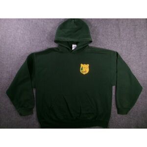 Norway Paris Fish Game Sweatshirt Men XL Green Pullover Maine Outdoor Hoodie